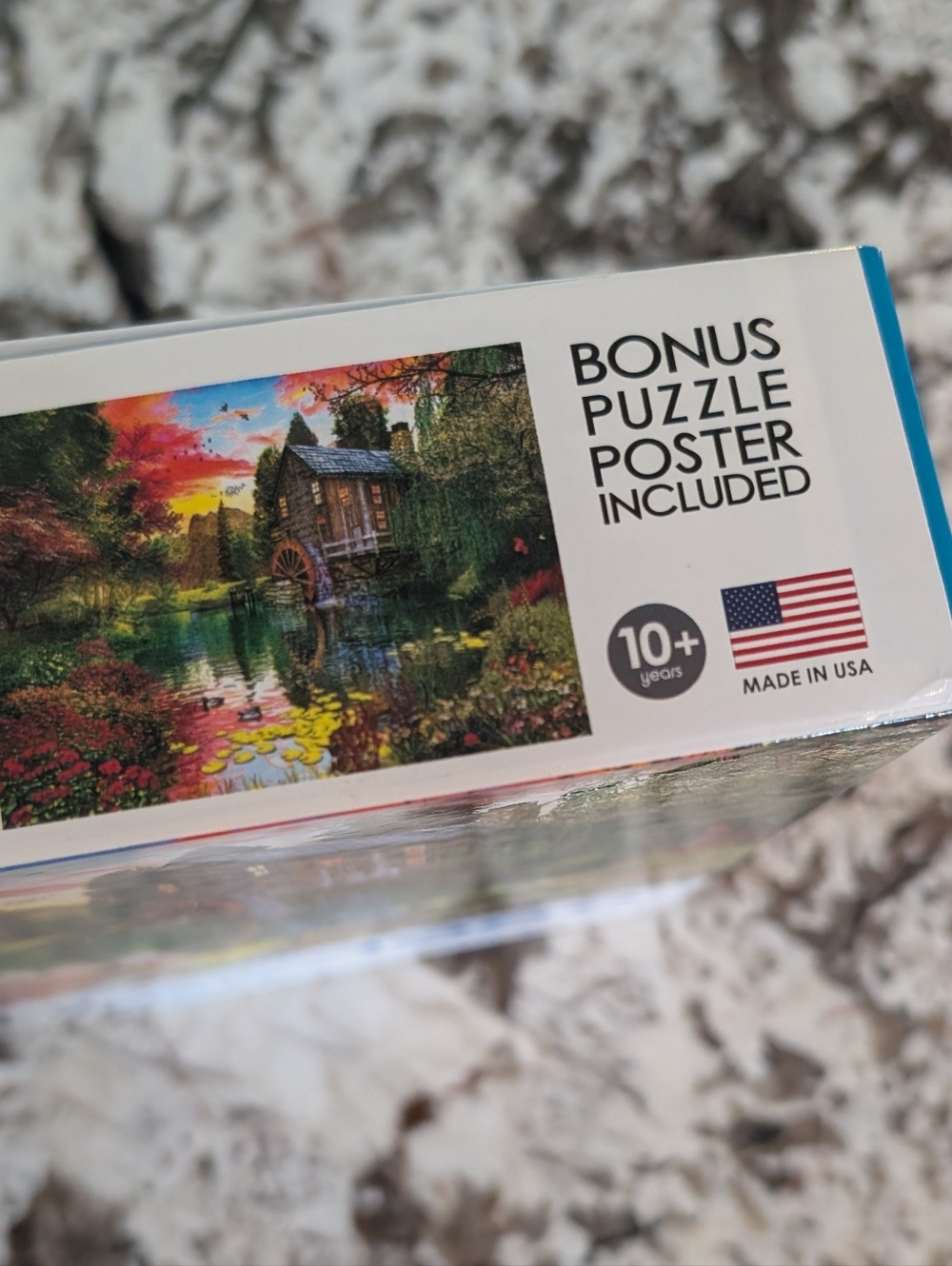 🧩3 For $25 - Roseart Sunset at the Mill 1000 Piece Jigsaw Puzzle - Picture 7 of 7